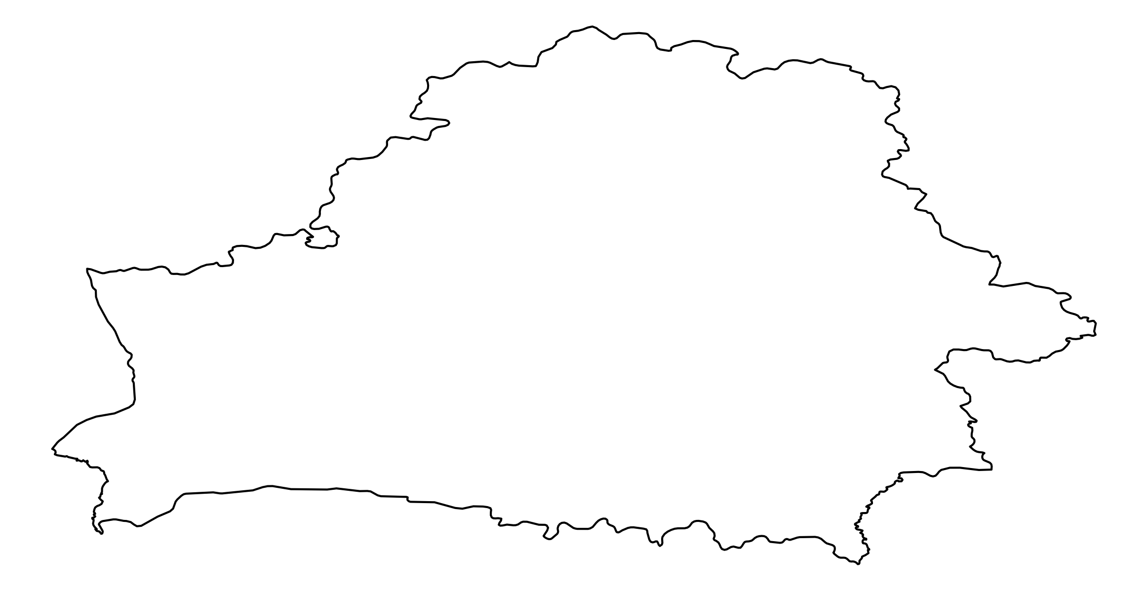 Belarus Outline Map