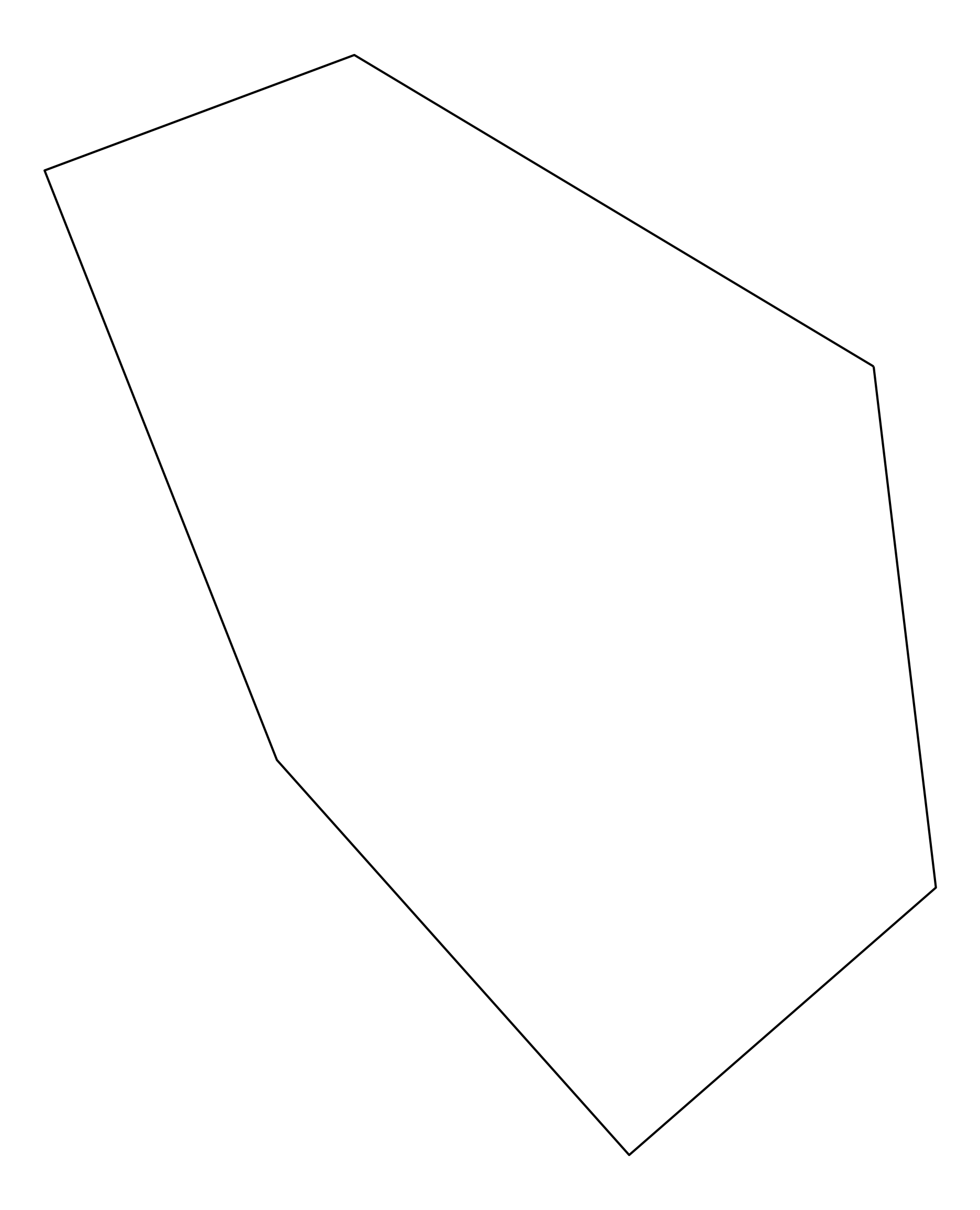 Clipperton Island Outline Map