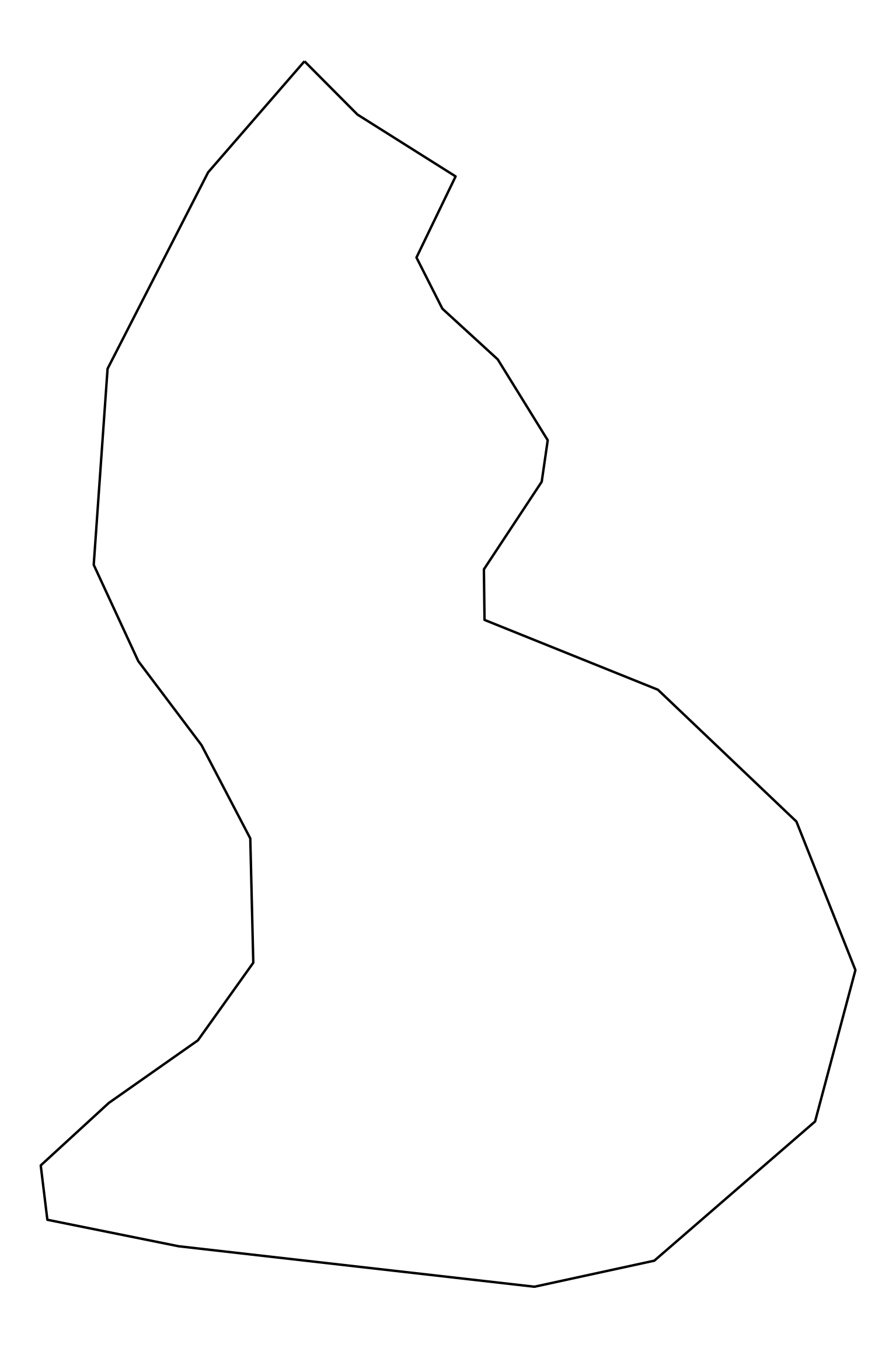 Liechtenstein Outline Map