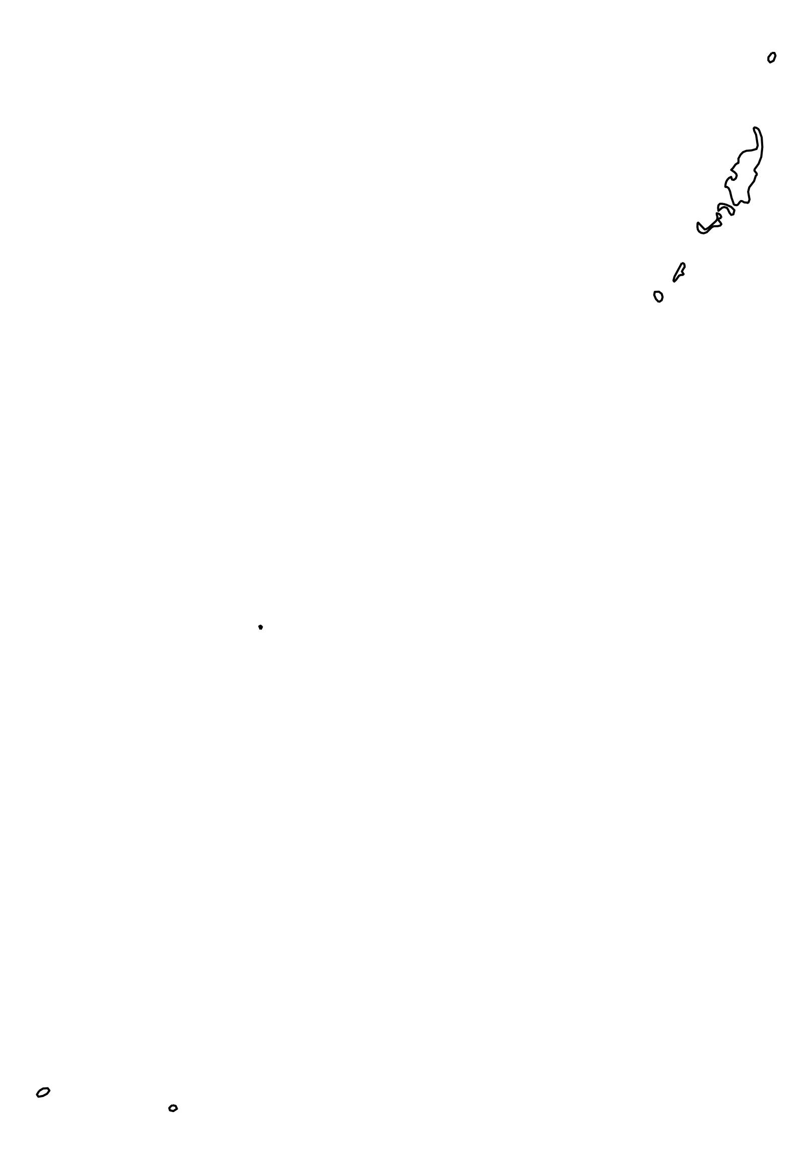 Palau Outline Map