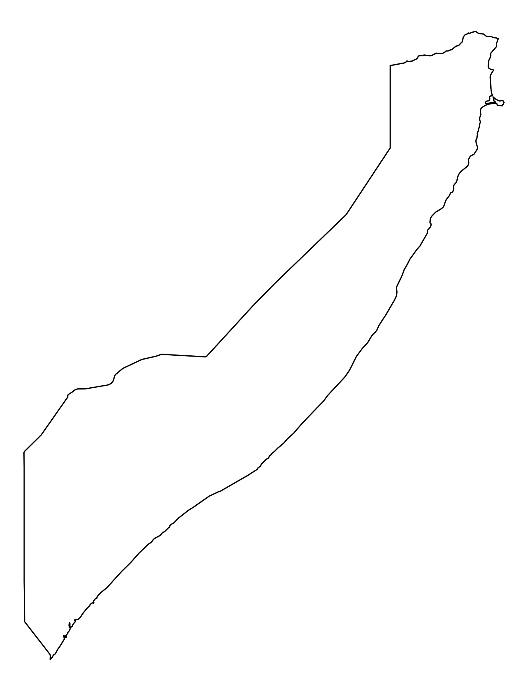 Somalia Outline Map