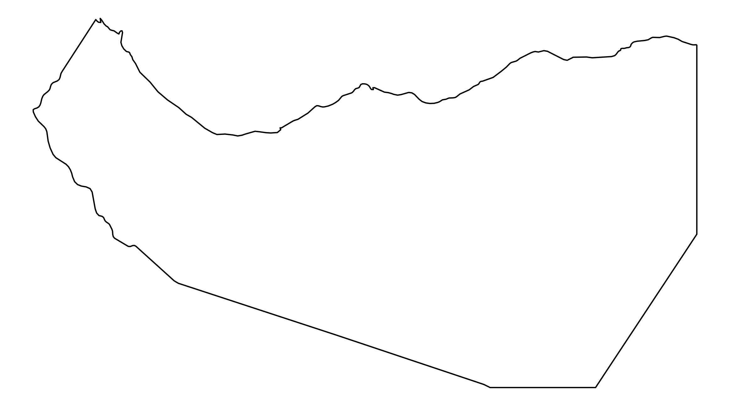 Somaliland Outline Map