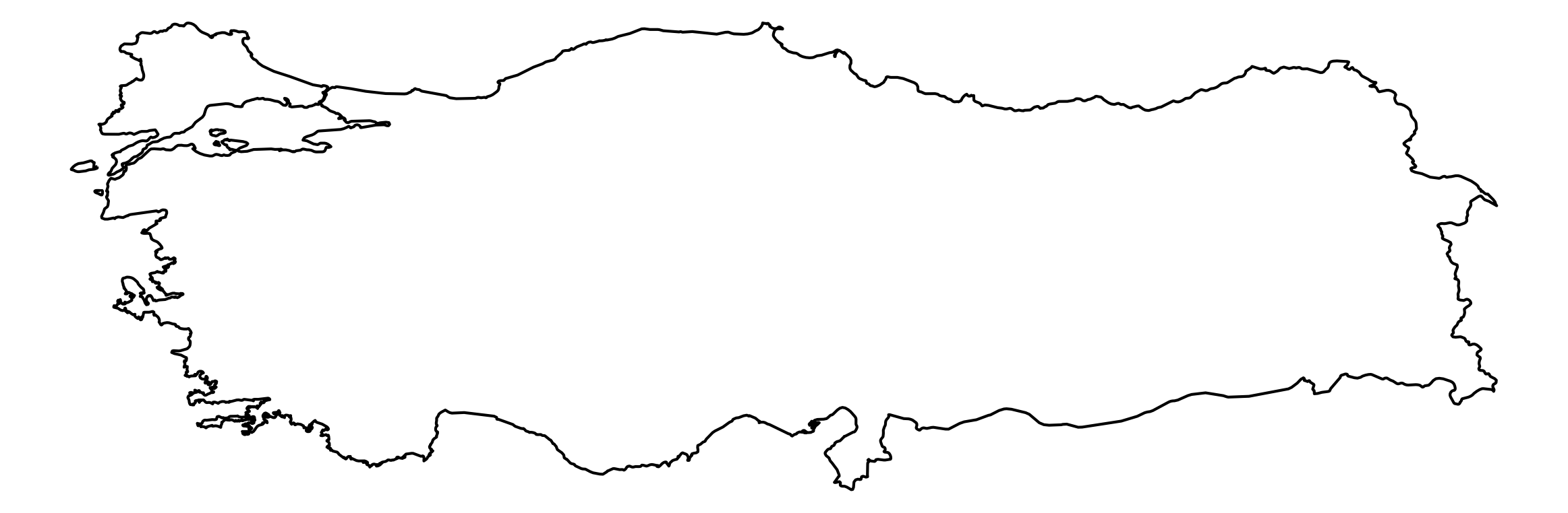 Turkey Official Outline Map